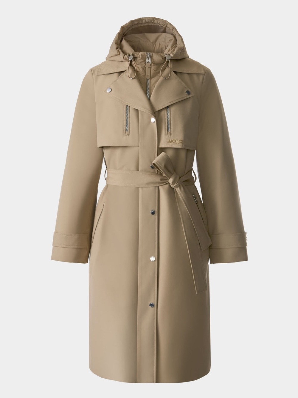 MACKAGE SIOBHAN LIGHT CANEL M - BRAND NEW LADIES TRENCH COAT